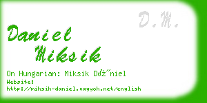 daniel miksik business card